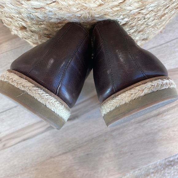 Prada Brown Nappa Leather Lace Up Espadrilles - Picture 7 of 11